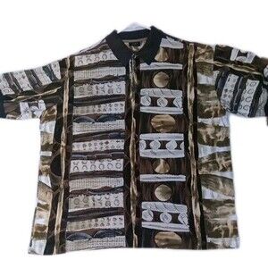 Como Sport Vintage Men's Polo Shirt  XL Made Italy 100% Cotton